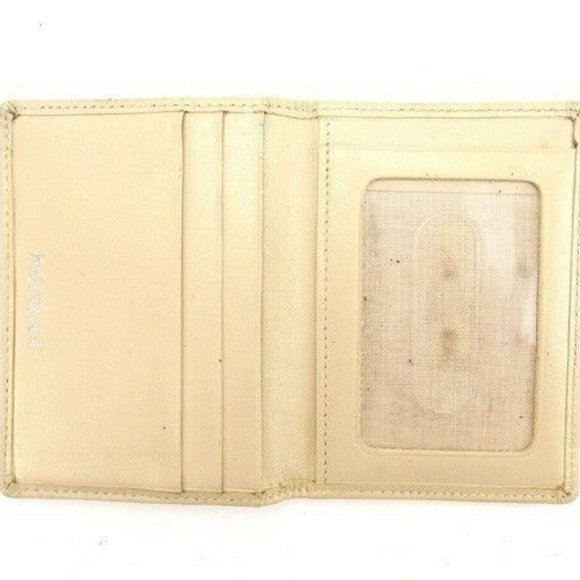 Auth Saint Laurent Card Case Beige Silver Woman - Picture 5 of 6